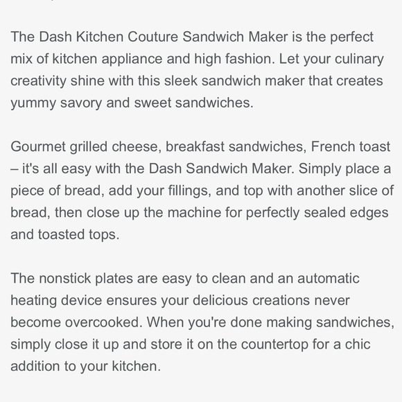 UO x Dash Kitchen Couture Purse Sandwich Maker - Picture 11 of 12